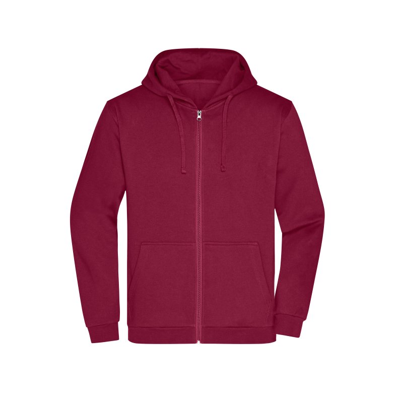 Hoodie / h�ttetr�je med lynl�s  Unisex Promo Zip Hoody Wine L