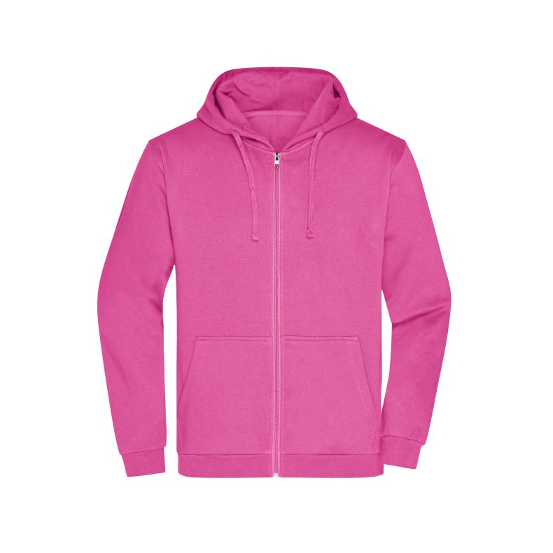 Hoodie / h�ttetr�je med lynl�s  Unisex Promo Zip Hoody Pink XXL