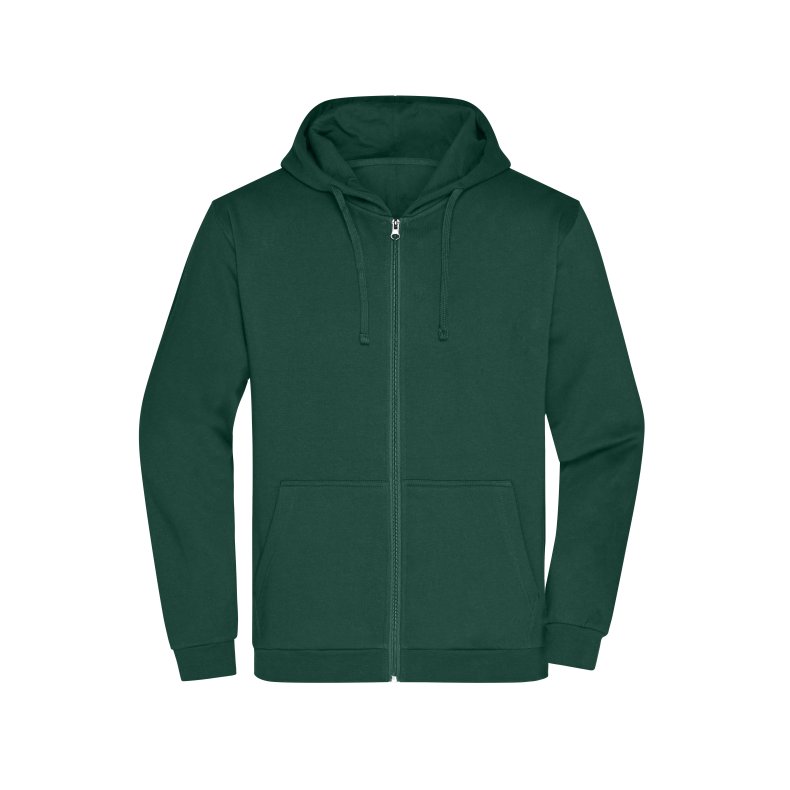 Hoodie / h�ttetr�je med lynl�s  Unisex Promo Zip Hoody Dark-Green 4XL