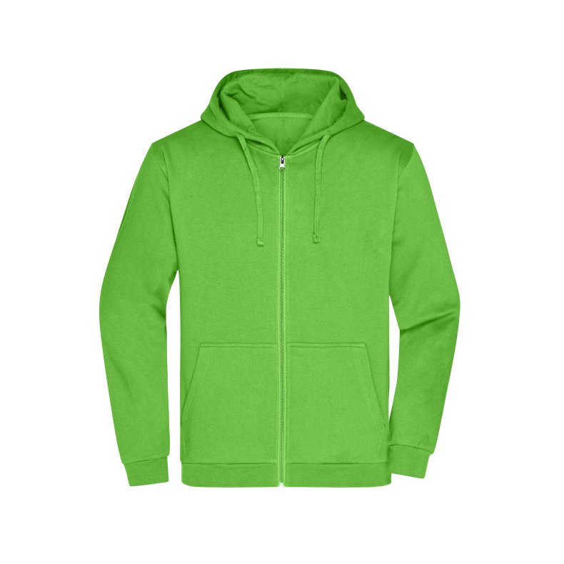 Hoodie / h�ttetr�je med lynl�s  Unisex Promo Zip Hoody Lime-green M