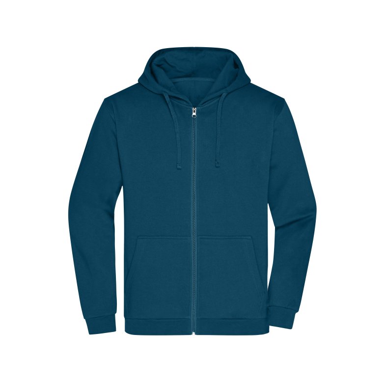 Hoodie / h�ttetr�je med lynl�s  Unisex Promo Zip Hoody Petrol 4XL