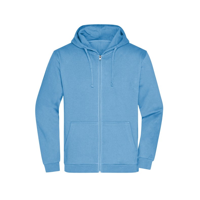 Hoodie / h�ttetr�je med lynl�s  Unisex Promo Zip Hoody Sky-Blue S