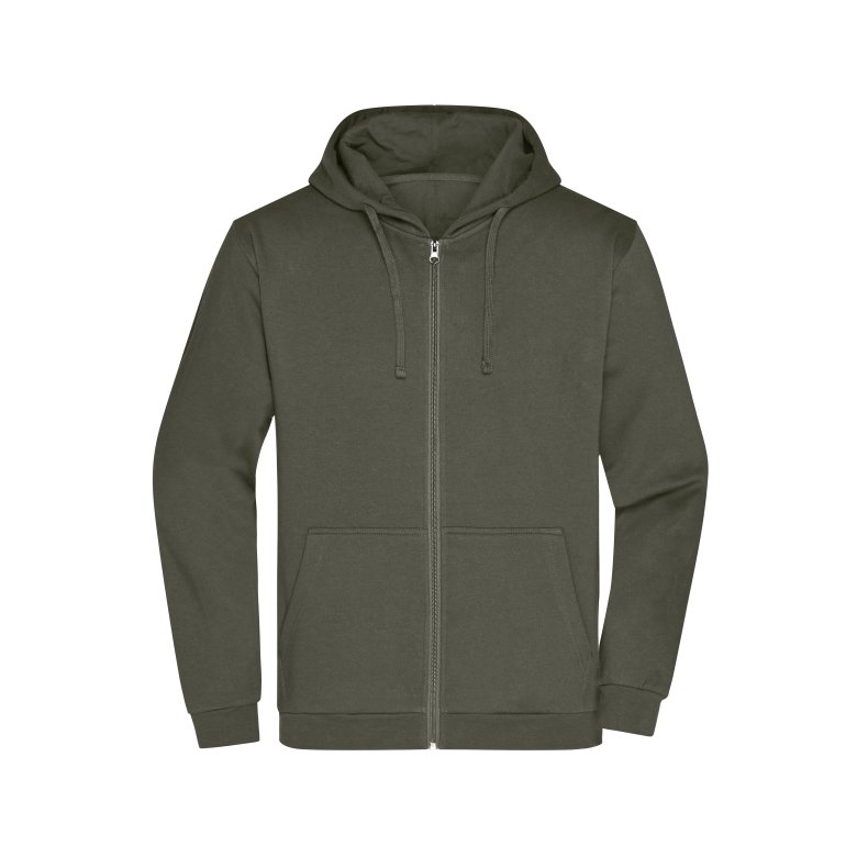 Hoodie / h�ttetr�je med lynl�s Promo Zip Hoody Man Dark-Grey L