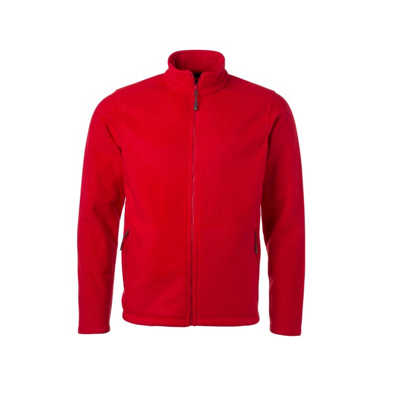 Herre Fleece tr�je / jakke JN782 str. S til 4XL Red S