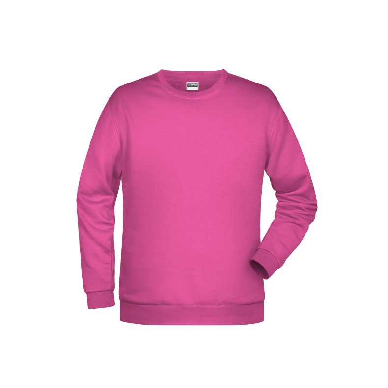 Sweat med rund hals unisex, findes i mange farver fra s til 5xl Pink 4XL