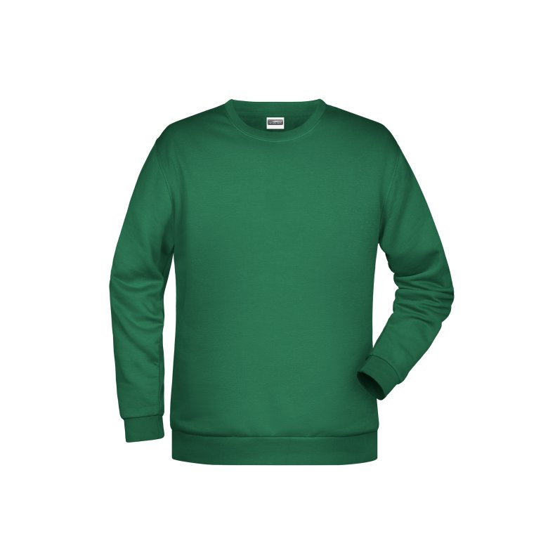 Sweat med rund hals Promo Sweat Man Irish-Green XXL