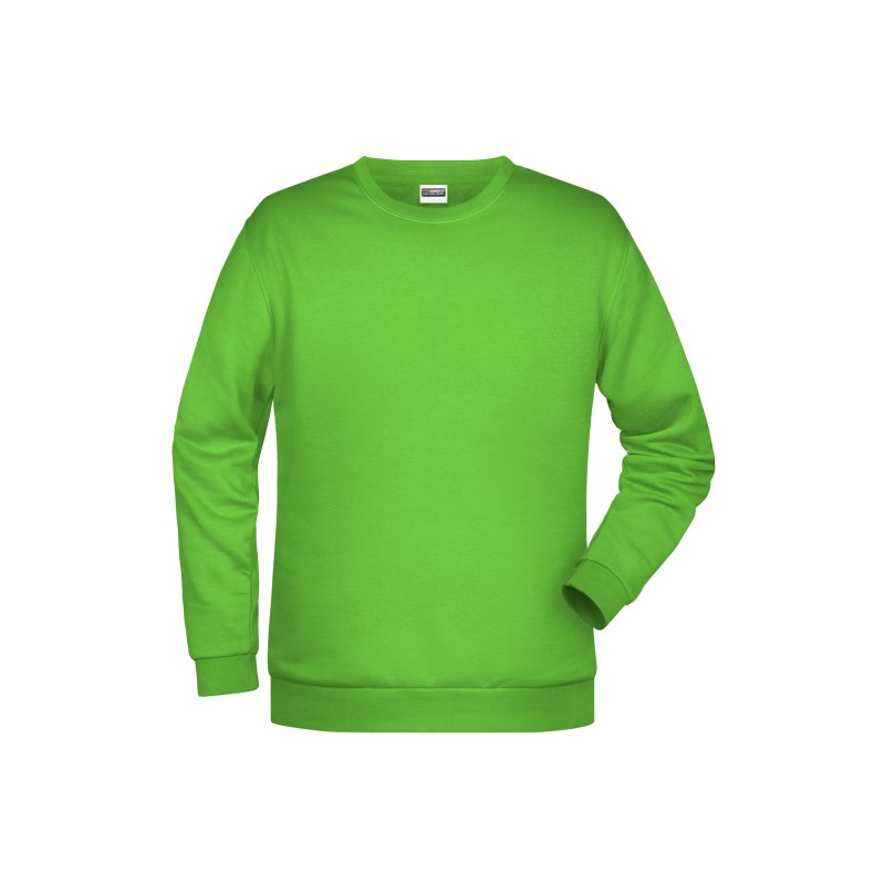 Sweat med rund hals unisex, findes i mange farver fra s til 5xl Lime-green XXL