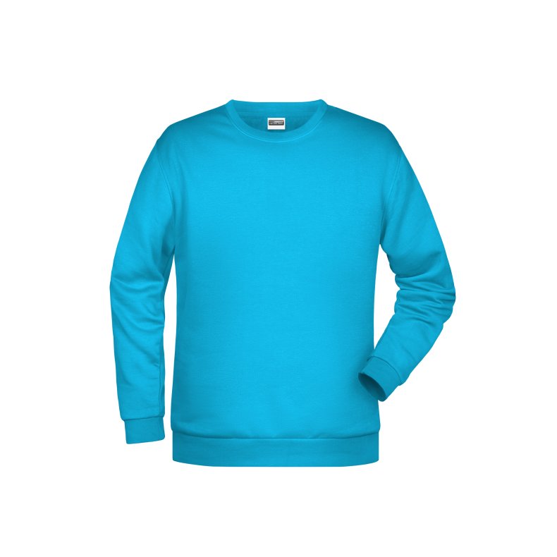 Sweat med rund hals unisex, findes i mange farver fra s til 5xl Turquoise M