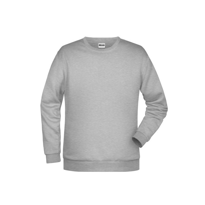 Sweat med rund hals Promo Sweat Man Grey-Heather L