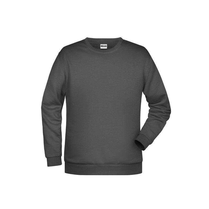 Sweat med rund hals unisex, findes i mange farver fra s til 5xl Graphite L
