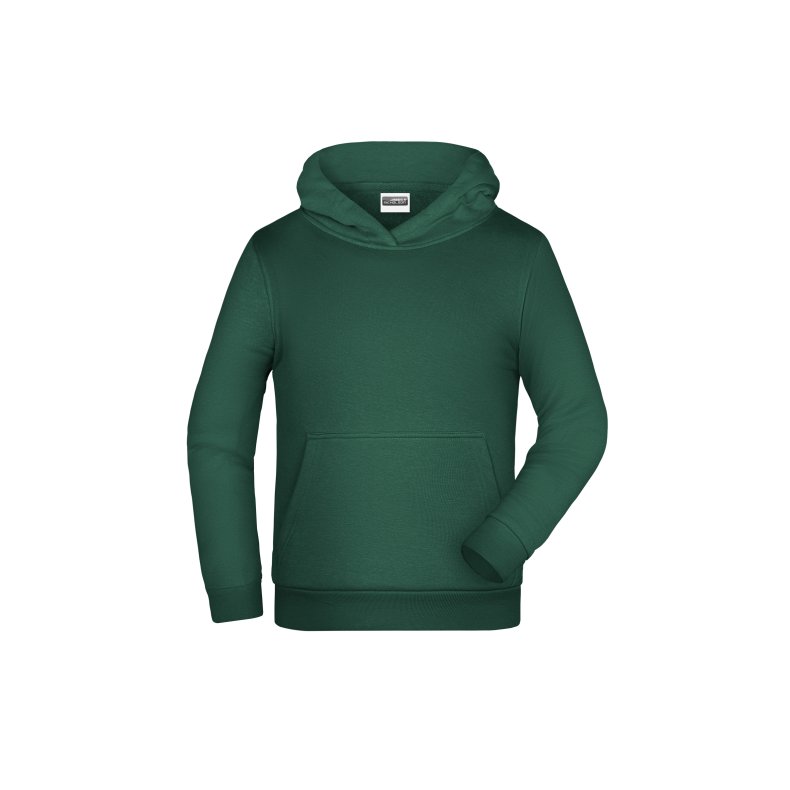 Hoodie til Junior.  Dark-Green M/Jr
