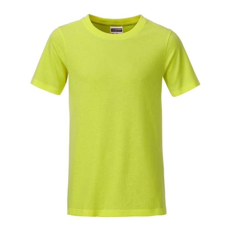 T-shirt i organic bomuld til junior / b�rn  Acid-Yellow L/Jr