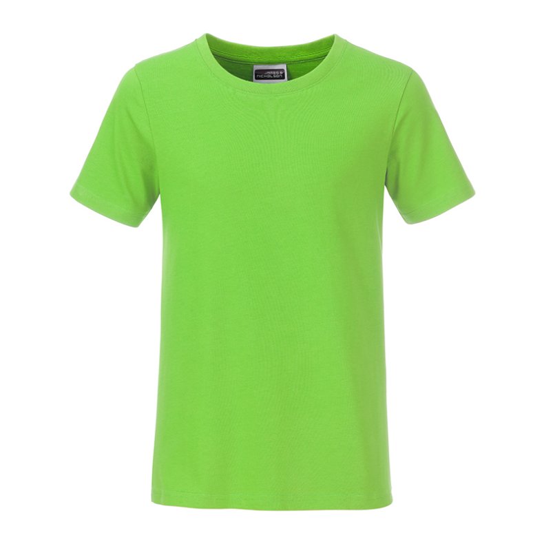 T-shirt i organic bomuld til junior / b�rn  Lime-green M/Jr