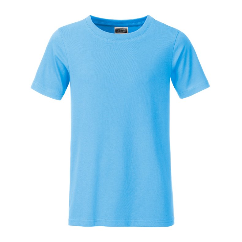 T-shirt i organic bomuld til junior / b�rn  Sky-Blue L/Jr