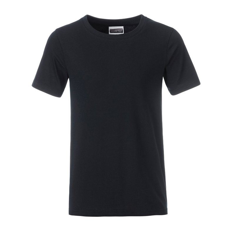 T-shirt i organic bomuld til junior / b�rn  Black S/Jr
