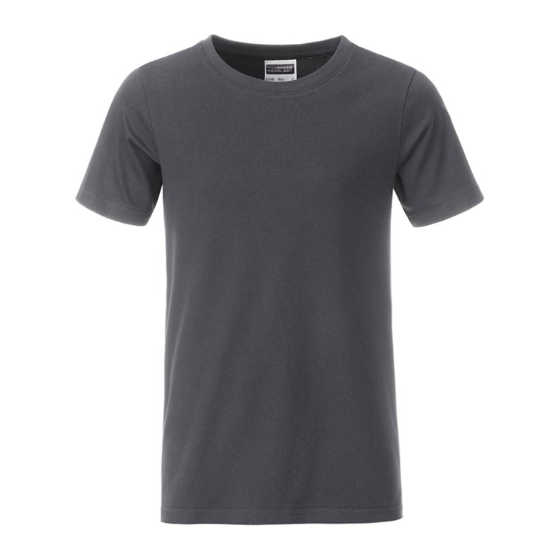 T-shirt i organic bomuld til junior / b�rn  Graphite M/Jr