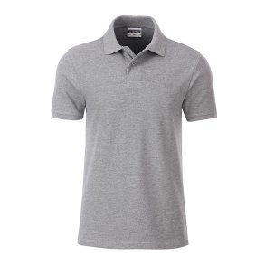 Men&acute;s Basic Polo - Grey-Heather
