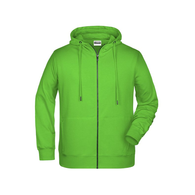 Hoodie med lynl�s til junior / b�rn  Lime-green S/Jr