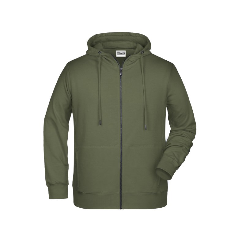 Hoodie med lynl�s til junior / b�rn  Olive M/Jr