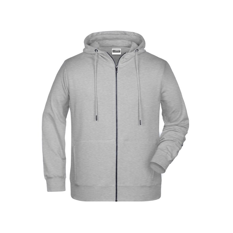 Hoodie med lynl�s til junior / b�rn  Grey-Heather XS/Jr