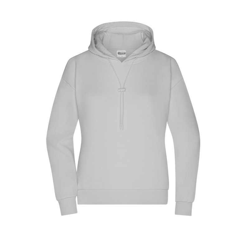 Dame Hoody 300gr. organic JN8033 Soft-grey M