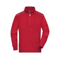 Sweat med lille lynls Workwear Half-Zip Sweat - SOLI
