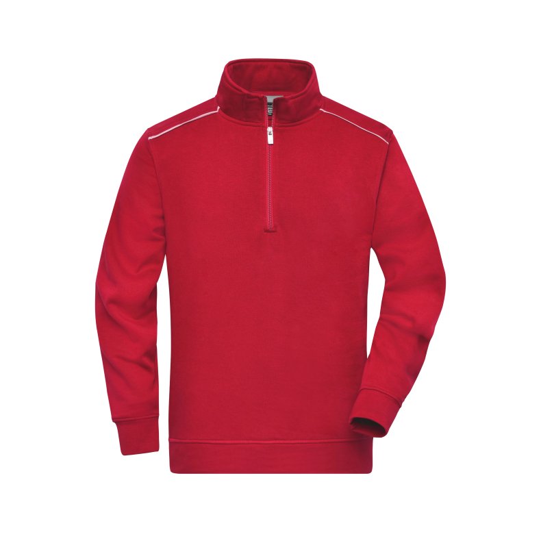 Sweat med lille lynl�s, Unisex, workwear kvalitet Red 5XL