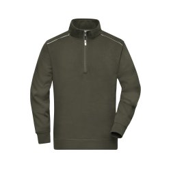Sweat med lille lynls Workwear Half-Zip Sweat - SOLI