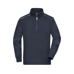 Sweat med lille lynls Workwear Half-Zip Sweat - SOLI