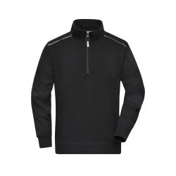 Sweat med lille lynls Workwear Half-Zip Sweat - SOLI