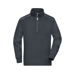 Sweat med lille lynls Workwear Half-Zip Sweat - SOLI