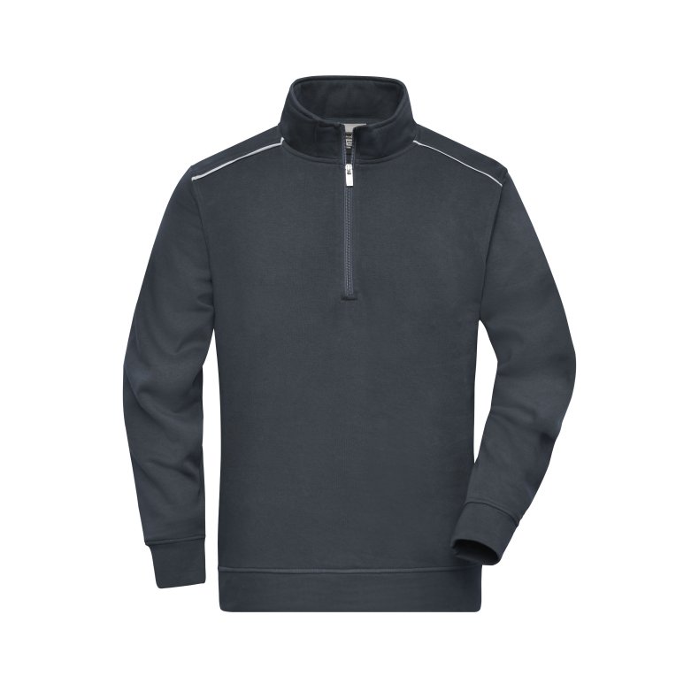 Sweat med lille lynl�s, Unisex, workwear kvalitet Carbon M