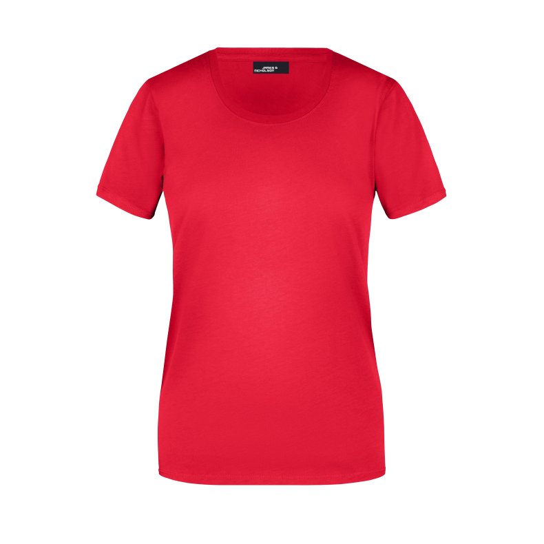 Dame T-shirt Basic Findes i mange farver. Jn901 Red S
