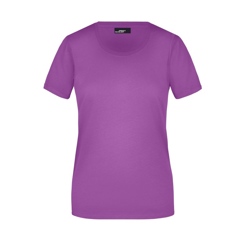 Dame T-shirt Basic Findes i mange farver. Jn901 Purple XL