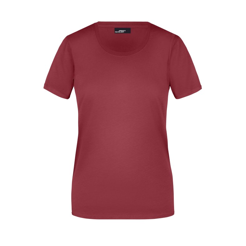 Dame T-shirt Basic Findes i mange farver. Jn901 Wine 3XL