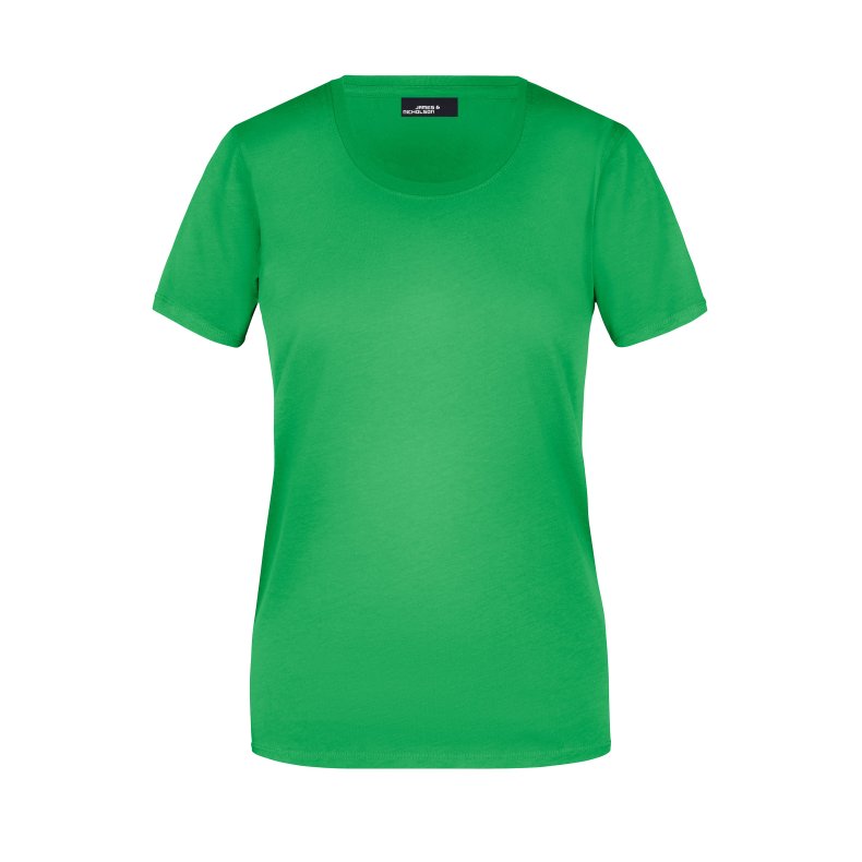 Dame T-shirt Basic Findes i mange farver. Jn901 Fern-green S