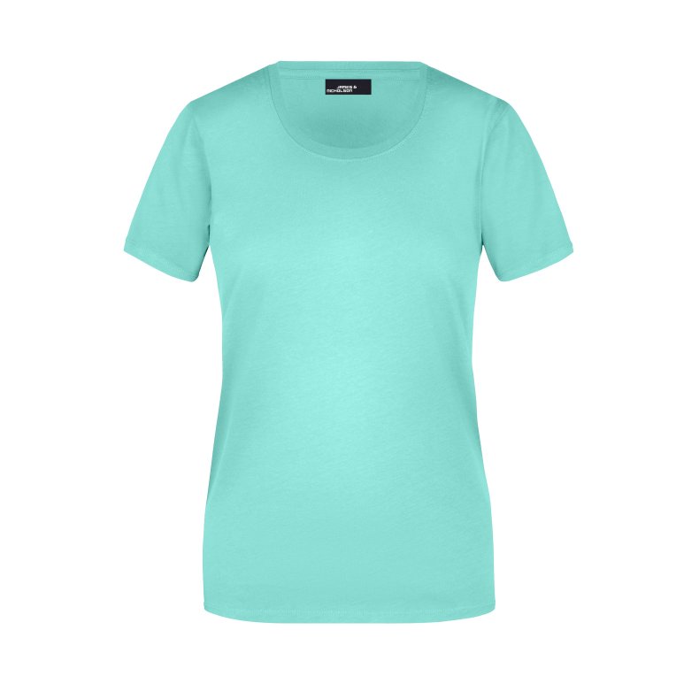 Dame T-shirt Basic Findes i mange farver. Jn901 Mint M