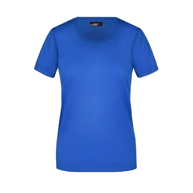 Dame T-shirt Basic Findes i mange farver. Jn901 Royal S
