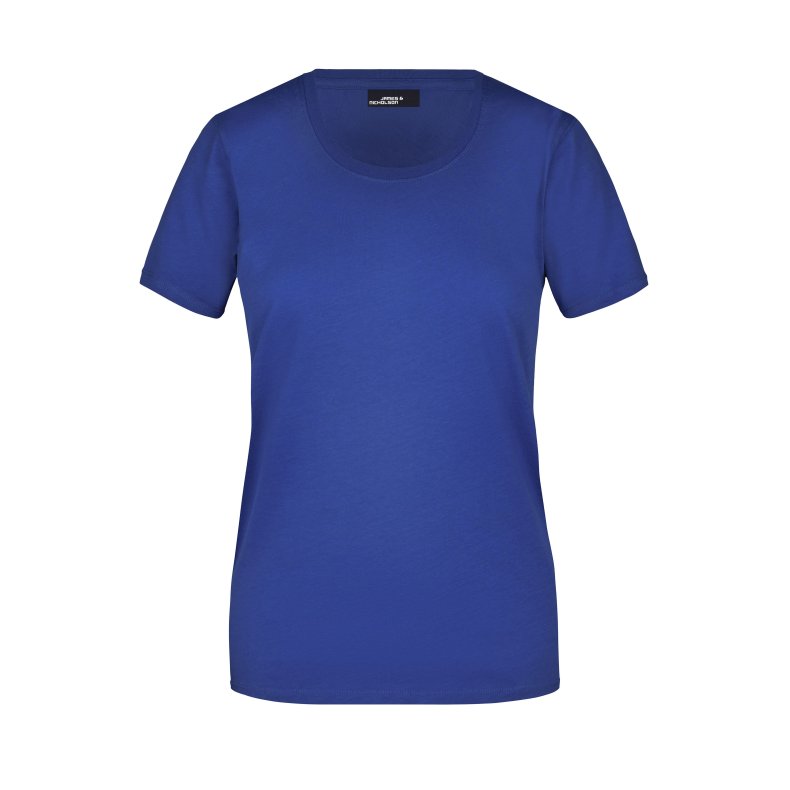 Dame T-shirt Basic Findes i mange farver. Jn901 Dark Royal S