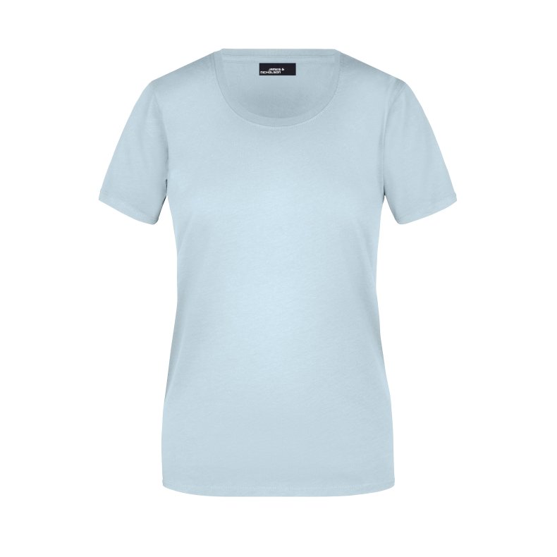 Dame T-shirt Basic Findes i mange farver. Jn901 Light-Blue S