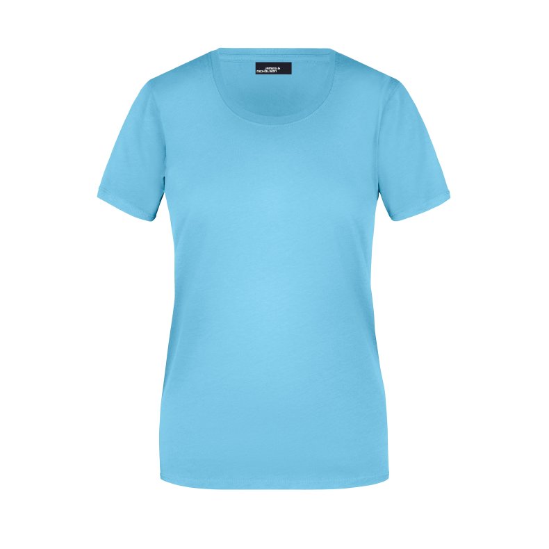 Dame T-shirt Basic Findes i mange farver. Jn901 Sky-Blue L