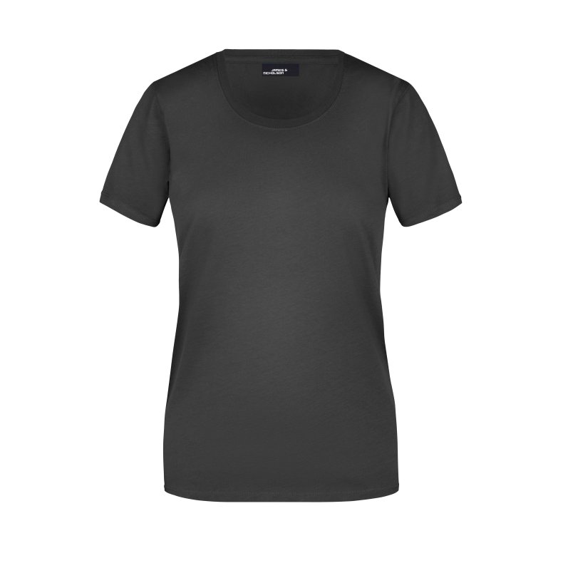 Dame T-shirt Basic Findes i mange farver. Jn901 Black S
