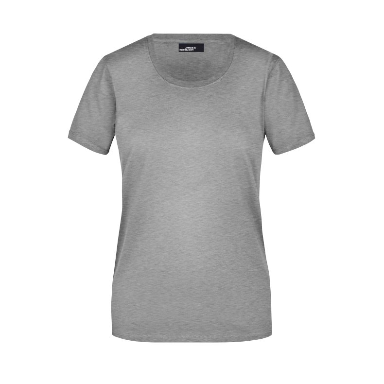 Dame T-shirt Ladies' Basic-T Grey-Heather XXL