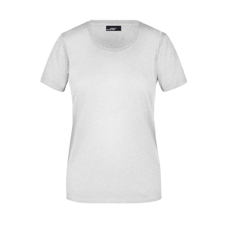 Dame T-shirt Basic Findes i mange farver. Jn901 Ash S