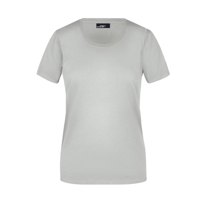 Dame T-shirt Basic Findes i mange farver. Jn901 Light-grey S