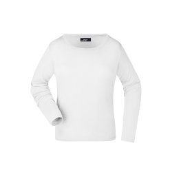 Dame Lang�rmet T-shirt i single Jersey / Ladies&acute;Shirt LSL Medium