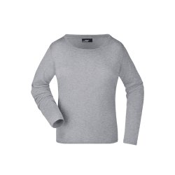 Dame Lang�rmet T-shirt i single Jersey / Ladies&acute;Shirt LSL Medium