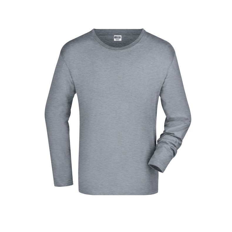 T-Shirt med lange �rmer Unisex  Grey-Heather 3XL