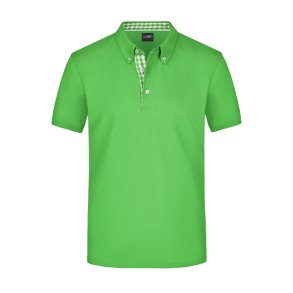 Men´s Plain Polo - Limegreen/Limegreen-White