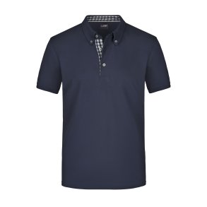 Men´s Plain Polo - Navy/Navy-White